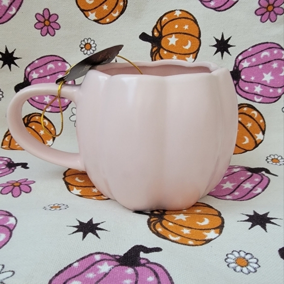 🎃 NWT 🎃 🔥RARE + HARD TO FIND Pink Pumpkin Halloween Mug - Picture 3 of 6